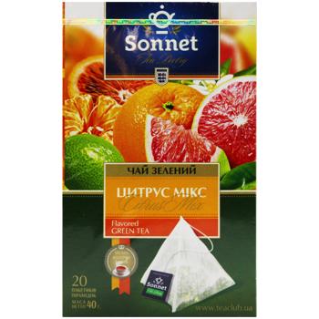 Sonnet Citrus Mix Green Tea 2g*20pcs - buy, prices for Auchan - photo 2