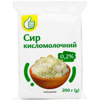 Auchan Curd 0.2% 200g - buy, prices for Biotus - photo 1