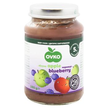 Ovko Apple-Blackberry Puree 190g