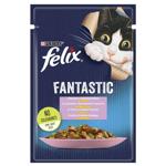 Felix Fantastic Wet Food with Trout and Green Beans for Cats 85g
