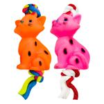 Игрушка для собак Кошка с веревкой 30см