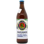 Пиво Paulaner светлое нефильтрованное безалкогольное 0,5л