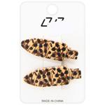 Hair Clip with Leopard Print 2pcs 3746-6