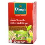 Чай Dilmah Імбир та лічі зелений 20х1,5г