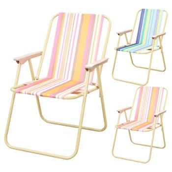 Zed Folding Chair Stripe in Assortment 52x48x76cm - buy, prices for EKO Market - photo 1