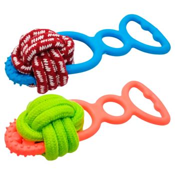 Rubber Toy for Dogs with Rope 20cm