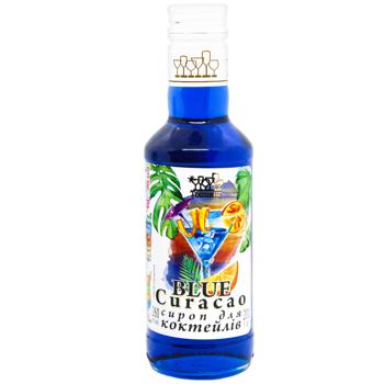 Topping Blue Curacao Syrup for Cocktails 200g