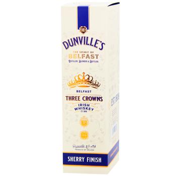 Віскі Dunville’s Three Crowns 43,5% 0,7л - купити, ціни на - фото 2