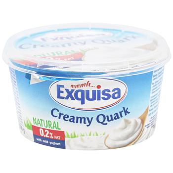Exquisa Natural Curd Dessert 0.2% 500g - buy, prices for Auchan - photo 1