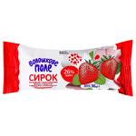 Voloshkove Pole Strawberry White Glazed Curd Snack 26% 36g