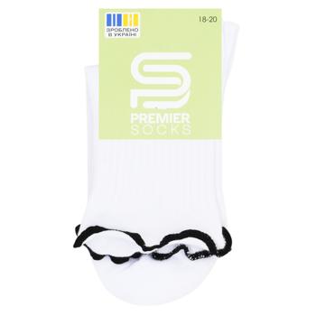 Premier Socks High Ruffled Children's Socks s.16-22 White - buy, prices for - photo 3