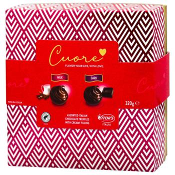 Цукерки Witors Cuore Red щоколадні асорті 320г