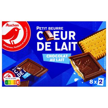 Auchan Cookies with Chocolate Filling 268g - buy, prices for Auchan - photo 3