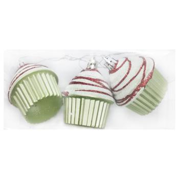 Cakes Christmas Tree Decoration 5*7cm 3pcs - buy, prices for - photo 3