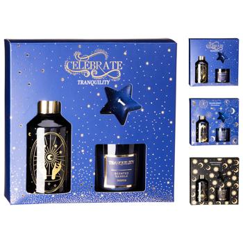 Набір подарунковий аромадифузор 100мл, свічка ароматизована 6см та чайна свічка в асортименті