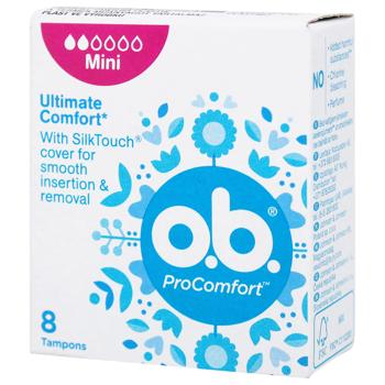 O.B.® Pro Comfort Mini Tampons pcs - buy, prices for COSMOS - photo 1