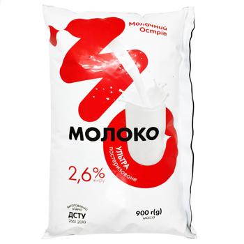 Molochnyy Ostriv Ultrapasteurized Milk 2.6% 900g - buy, prices for Chudo Market - photo 2