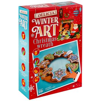 Delicia Christmas Wreath New Year's Set of Sugar Cookies 510g - buy, prices for - photo 3