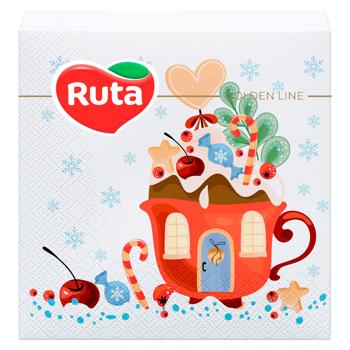 Ruta Cups 2-Ply Napkins 20pcs 33*33cm - buy, prices for Za Raz - photo 1