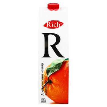 Нектар Rich апельсиновый с мякотью 1л - купить, цены на Чудо Маркет - фото 1