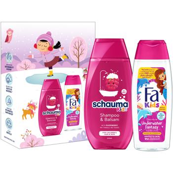 Schauma Kids Shampoo Balsam 250ml + Fa Kids Shower Gel 250ml Gift Set for Girls - buy, prices for Auchan - photo 2