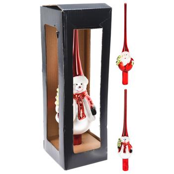 Red Christmas Tree Top 55x47x250mm in assortment