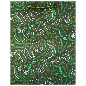 Пакет подарунковий Листочки 180х80х230мм в асортименті - купити, ціни на METRO - фото 2