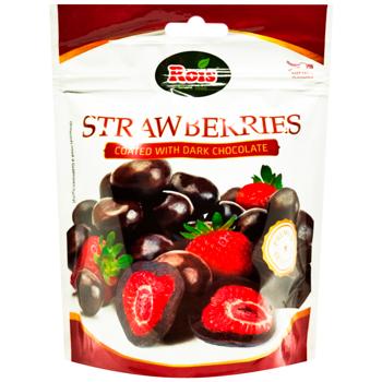 Rois Strawberries Coated with Dark Chocolate Dragee 100g - buy, prices for MegaMarket - photo 1