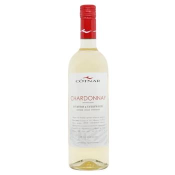 Cotnar Chardonnay Hill Dry White Wine 0.75l - buy, prices for ULTRAMARKET - photo 1