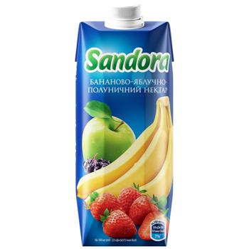 Нектар Sandora бананово-яблучно-полуничний 0,5л - купити, ціни на КОСМОС - фото 2