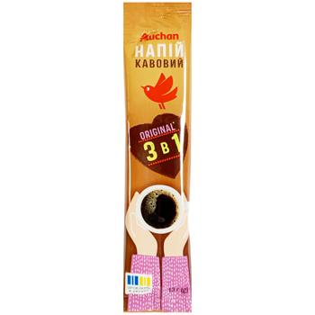 Напій кавовий Auchan 3в1 Original 13г