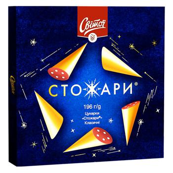 Конфеты СВІТОЧ® Стожары классические в темном шоколаде 196г