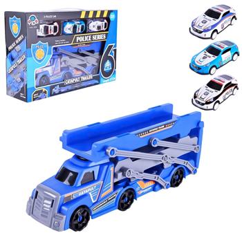 Shantou Jinxing Police Series Catapult Trailer with 3 Cars Toy Set - buy, prices for - photo 2