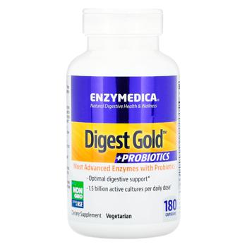 Пробиотики и ферменты Enzymedica Digest Gold + Probiotics 180 капсул - купить, цены на Biotus - фото 1