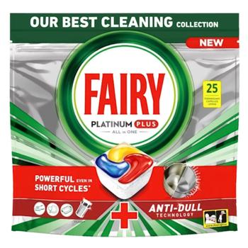 Капсули для посудомийних машин Fairy Platinum Plus Лимон 25шт - купити, ціни на КОСМОС - фото 1