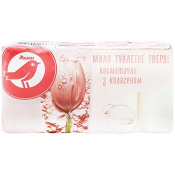 Мило тверде Auchan з колагеном 70г х 5шт - купити, ціни на Auchan - фото 2