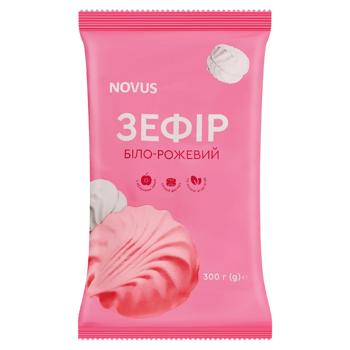 Зефiр Novus бiло-рожевий 300г - купити, ціни на NOVUS - фото 1