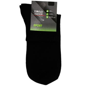 Nova Liniya Sport Men's Black Socks s.27-29