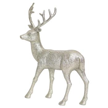 Tarrington House Champagne Glitter Deer Figure 31cm