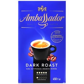 Кофе Ambassador Dark Roast молотый 450г - купить, цены на - фото 3