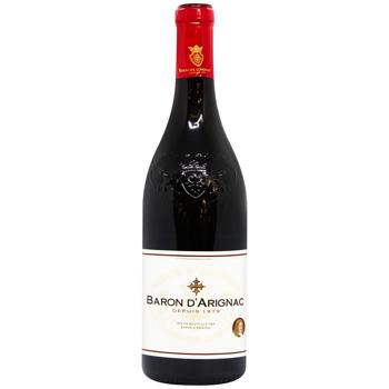 Baron d’Arignac Depuis 1979 Red Dry Wine 12% 0.75l - buy, prices for AlcoHub - photo 1