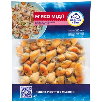 Мясо мидий Водний Світ варено-мороженое 180г - купить, цены на КОСМОС - фото 2
