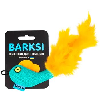 Barksi Рибка іграшка для котів 8х5 см - ментоловий - купити, ціни на MasterZoo - фото 1