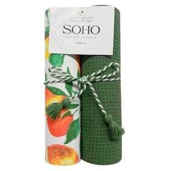 Рушники кухонні Soho Peach 40х60см 2шт