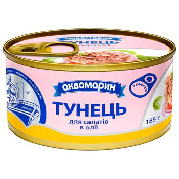 Akvamaryn Tuna for Salads in Oil 185g - buy, prices for ULTRAMARKET - photo 1