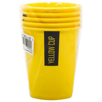 Стакан бумажный ТСМ Yellow 5шт 270мл