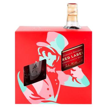 Віскі Johnnie Walker Red Label 40% 0,7л та склянка тумблер - купити, ціни на METRO - фото 1