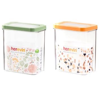 Herevin Green-Peach Hermetic Container 1.8l