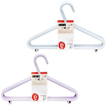 Actuel Child`s Clothes Plastic Hangers Set 30cm 8pcs - buy, prices for Biotus - photo 1