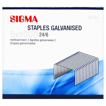 Sigma Staples Galvanised 24/6 1000pcs - buy, prices for METRO - photo 2